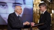 Incontro del Presidente Napolitano con i nuovi Alfieri della Repubblica