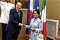 Incontro del Capo dello Stato Giorgio Napolitano con il Presidente della Repubblica delle Filippine, Signora Gloria Macapagal Arroyo