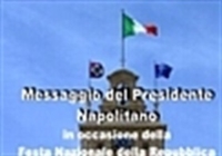 Messaggio del Presidente Napolitano in occasione del 2 giugno Festa Nazionale della Repubblica