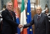 Incontro e successive dichiarazioni alla stampa del Presidente Giorgio Napolitano con il Presidente della Repubblica di Serbia  S.E. Sign. Tomislav Nikolić.