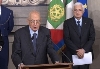 Dichiarazione del Presidente della Repubblica Giorgio Napolitano