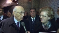 Dichiarazione del Presidente Napolitano all'inaugurazione della mostra in occasione dei 60 anni della "televisione" e dei 90 anni della "radio"