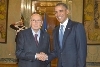 Il Presidente Giorgio Napolitano incontra il Presidente degli Stati Uniti d'America Barack Obama.