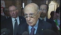 Dichiarazione del Presidente Napolitano a margine della Conferenza "The State of the Union"