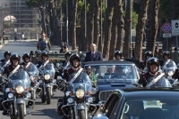 Il Presidente della Repubblica Giorgio Napolitano assiste alla Rivista militare ai Fori Imperiali