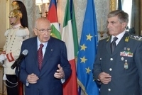 Incontro del Presidente Napolitano con una rappresentanza di allievi degli Istituti di Formazione della Guardia di Finanza