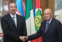 Incontro del Presidente della Repubblica Giorgio Napolitano con il Presidente della Repubblica dell'Azerbaigian, S.E. il Signor Ilham Aliyev