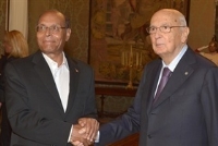 Incontro del Presidente Giorgio Napolitano con il Presidente della Repubblica Tunisina Moncef Marzouki, in visita ufficiale