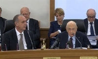 Audio dell'intervento del Presidente Napolitano in occasione dell'elezione del Vice Presidente del Consiglio Superiore della Magistratura