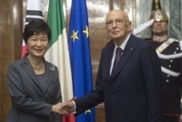 Incontro del Presidente Napolitano con il Presidente della Repubblica di Corea, Signora Park Geun-hye
