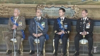 Il Presidente Napolitano consegna le insegne dell'OMI confertite nell'anno 2014