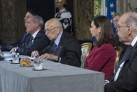 Intervento del Presidente Napolitano alla cerimonia per lo scambio degli auguri di fine anno con i rappresentanti delle istituzioni, delle forze politiche e della società civile