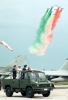 Visita alla Regione Veneto - Passaggio in rassegna, a bordo di un automezzo VM90, dei veivoli impegnati nelle operazioni nell'ex Jugoslavia schierati all'aeroporto di Istrana.