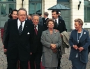 Visita ufficiale in Finlandia - Il Presidente Ciampi e la moglie Franca Pilla con il Presidente di Finlandia Marthi Ahtisaari e la moglie Aeva.