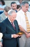 Visita di Stato in Israele - Il Presidente Ciampi alla Foresta della Pace.