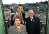 Visita alla città di Roma - Il Presidente Ciampi e la Signora Franca Pilla con il Sindaco di Roma Francesco Rutelli.