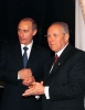 Il Presidente Ciampi e il Presidente della Federazione Russa Vladimir Putin al termine dell'incontro.