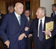 Il Presidente della Repubblica Carlo Azeglio Ciampi insieme a Francesco Bonasera, suo commilitone in Albania.