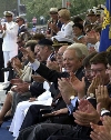 Il Presidente Ciampi durante la Rassegna del XV Raduno dell'Associazione Nazionale Marinai d'Italia.