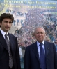 Il Presidente Ciampi al suo arrivo alla Comunità di San Patrignano accompagnato dal Dott. Andrea Muccioli.