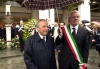 Il Presidente Ciampi con il Sindaco di Brescia Paolo Corsini, subito dopo aver reso omaggio alle vittime della strage di Piazza della Loggia.