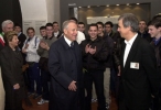 Il Presidente Ciampi e la moglie Franca durante la visita alla Mostra "Il Futuro dei Longobardi".