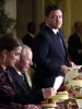 Il Presidente Ciampi con il Re di Giordania Abdullah II e la Regina Rania al pranzo ufficiiale.