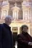 Il Presidente Ciampi e la moglie Franca in visita alla città di Petra.