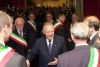 Il Presidente Ciampi tra i Sindaci dopo l'incontro con le Autorità Politiche, Istituzionali, Civili e Militari. 