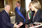 Il Presidente Ciampi con il Presidente della Giunta Regionale Maria Rita Lorenzetti