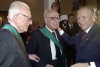 Il Presidente Ciampi con i prof. Furio Diaz e Nicola Badaloni, i primi due Sindaci della città di Livorno dopo la Liberazione, insigniti dell'onorificenza di Cavaliere di Gran Croce al Merito della Repubblica Italiana