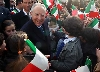 Il Presidente Ciampi al suo arrivo a Viterbo, per la visita alla città