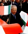 Il Presidente Ciampi al suo arrivo a Viterbo