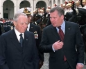  Il Presidente  Ciampi con il Presidente della Repubblica di Polonia Aleksander Kwasniewski.