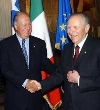  Il Presidente Ciampi con il Presidente della Repubblica del Cile Ricardo Lagos al Quirinale in occasione della visita ufficiale in Italia. 