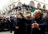 Il Presidente Ciampi al suo arrivo nella cittadina molisana.