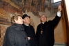 Il Presidente Ciampi con la moglie Franca, visita la Cripta di Epifanio, nel sito acheologico di S. Vincenzo al Volturno, accompagnati dall'Abate di Montecassino S.E. Rev.ma Padre Bernardo D'Onofrio.