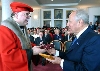 Il Presidente Ciampi con il  Rettore dell'Università Ferdinand Devinsky che ha conferito al Capo dello Stato la "Grande Medaglia d'Oro"dell'Università Comenio.