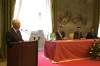 Il Presidente Ciampi durante il suo intervento in occasione dell'incontro con le Autorità Politiche Civili , Militari ed i Sindaci della Provincia.