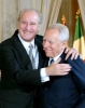 Il Presidente Ciampi con il Presidente Federale della Repubblica d'Austria Thomas Klestil, al termine delle dichiarazioni alla stampa
