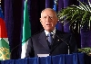 Il Presidente Ciampi durante il suo Intervento al Teatro Comunale.