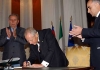 Il Presidente Ciampi con a fianco il Presidente della Provincia Carmine Nardone ed il Presidente del Consiglio Provinciale Giovanni Mastrocinque,firma l'Albo d'Oro della Provincia, per i 50 anni della  prima elezione del Consiglio Provinciale nell'Ordinamento Repubblicano.
