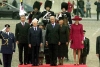 Il Presidente Ciampi insieme alla moglie Franca  con le Loro Maestà  Alberto II e Paola del Belgio, durante la visita di Stato 