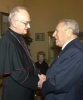 Il Presidente Ciampi con S.E.Rev.ma Mons. Egidio Caporello, vescovo della citt&#224;, durante l'incontro in Prefettura