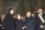 Il Presidente Ciampi in compagnia della moglie Franca, visita la Mostra &quot;La Celeste Galeria&quot; di Palazzo Te