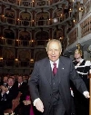 Il Presidente Ciampi poco prima del suo intervento al Teatro Scientifico del Bibiena