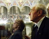 Il Presidente Ciampi con la moglie Franca a Palazzo Pubblico.