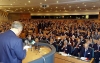 Il Presidente Ciampi durante il suo intervento, in occasione della Sessione inaugurale dell'incontro tra imprenditori italiani ed algerini sulla cooperazione industriale.