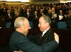 Il Presidente Ciampi con il Presidente dell'Assemblea Popolare Nazionale, Karim Younes, al termine dell'allocuzione del Capo dello Stato Italiano.