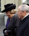 Il Presidente Ciampi con Sua Maest&#224; la Regina Beatrice a Palazzo Reale